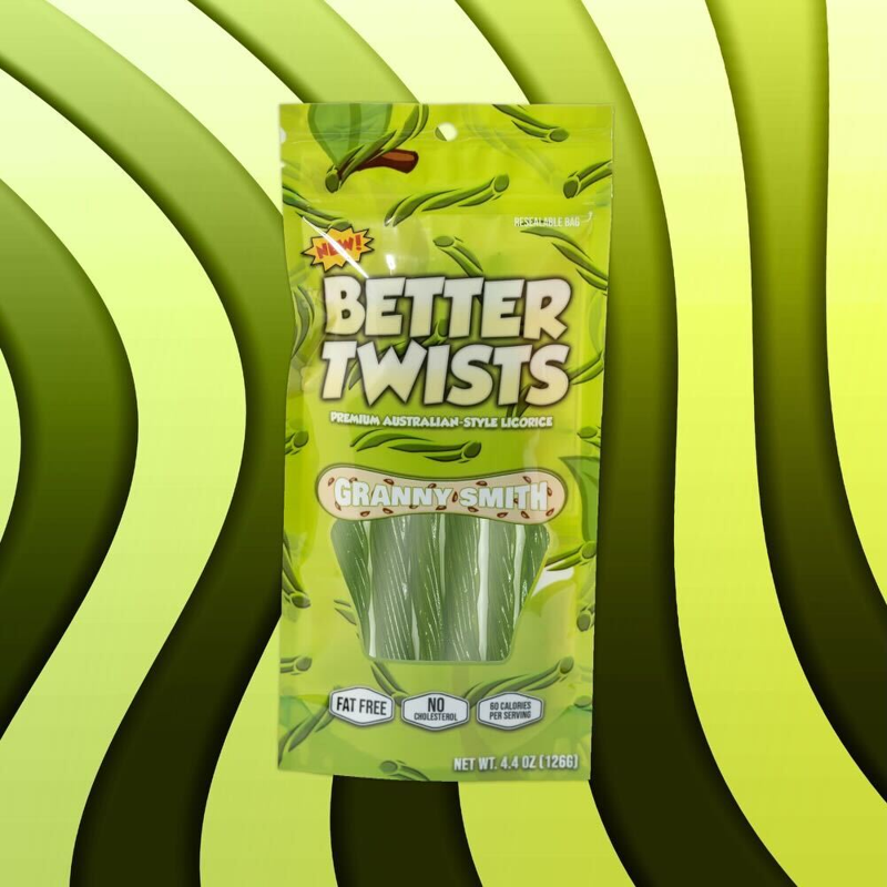 Better Twists Granny Smith 4.4oz Pouch