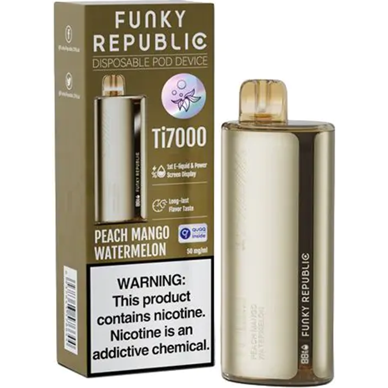 Funky Republic Ti7000 Peach Mango Watermelon 7000 Puffs