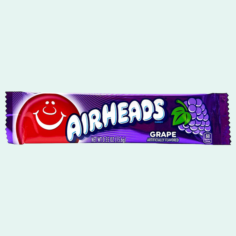 Air Heads Artificially Flavored Candy Grape 0.55 oz